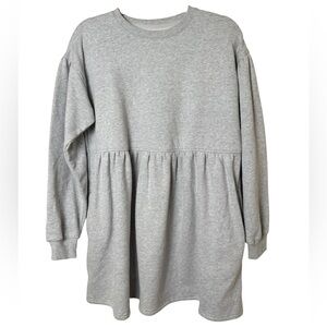 American Eagle Outfitters Gray Sweatshirt Dress